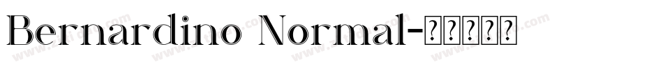 Bernardino Normal字体转换